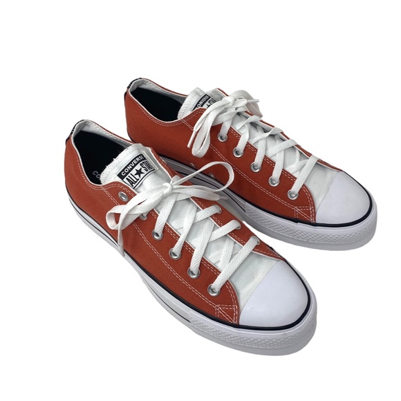 Converse Chuck Lift Platform Men's Shoes White Orange Canvas Custom 171210C-WOB - Picture 3 of 10